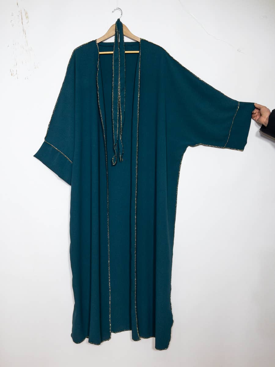 Kimono with Gold Accents