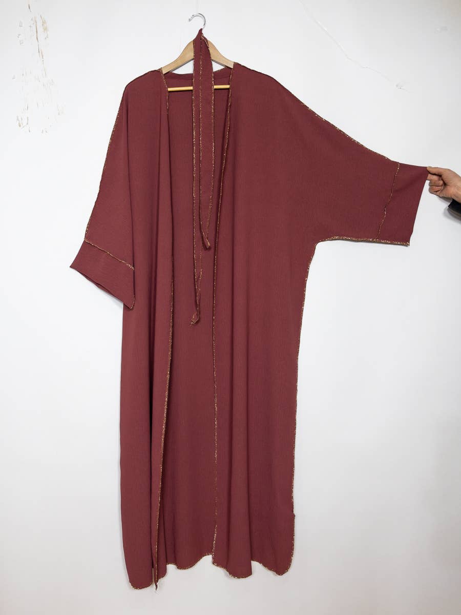 Kimono with Gold Accents