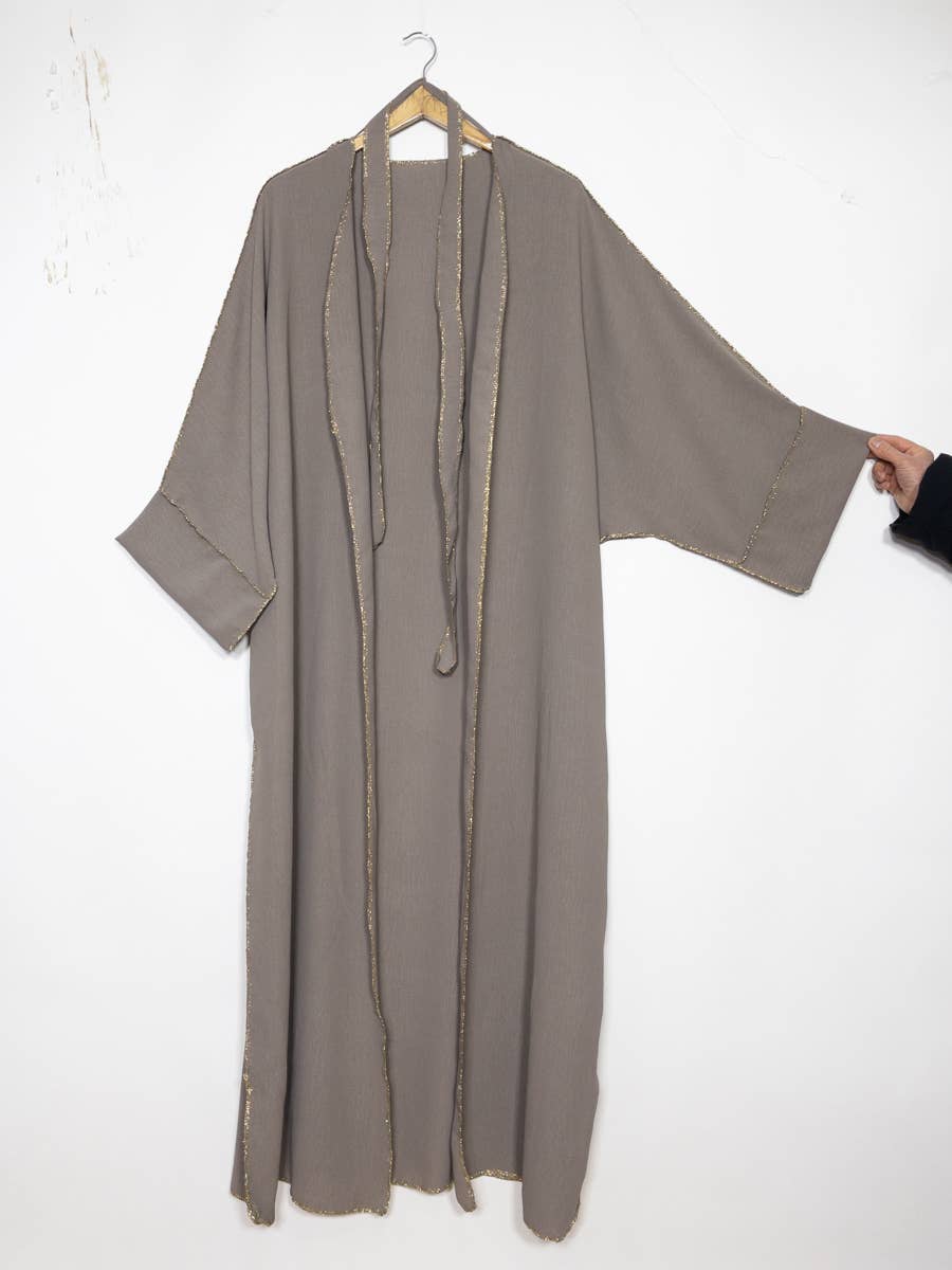 Kimono with Gold Accents