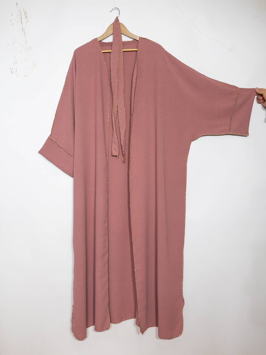Kimono with Gold Accents