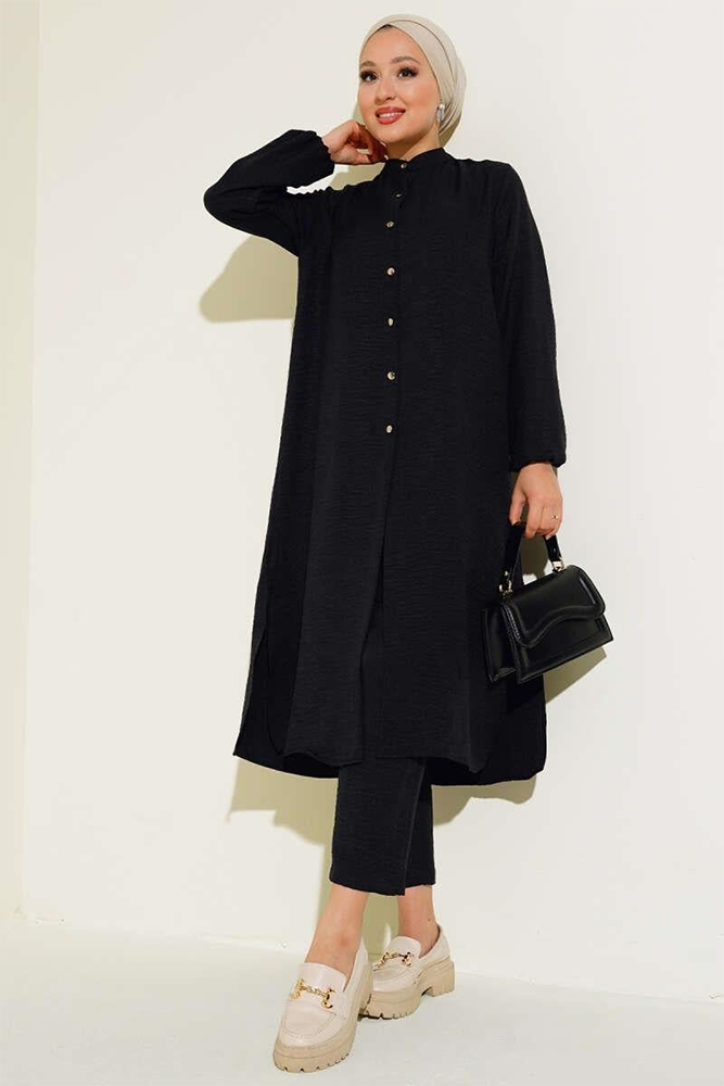Tunic 2 Piece Set Black SİYAH