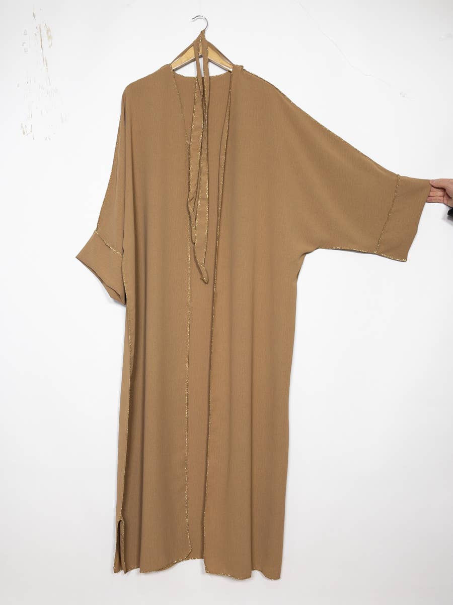 Kimono with Gold Accents