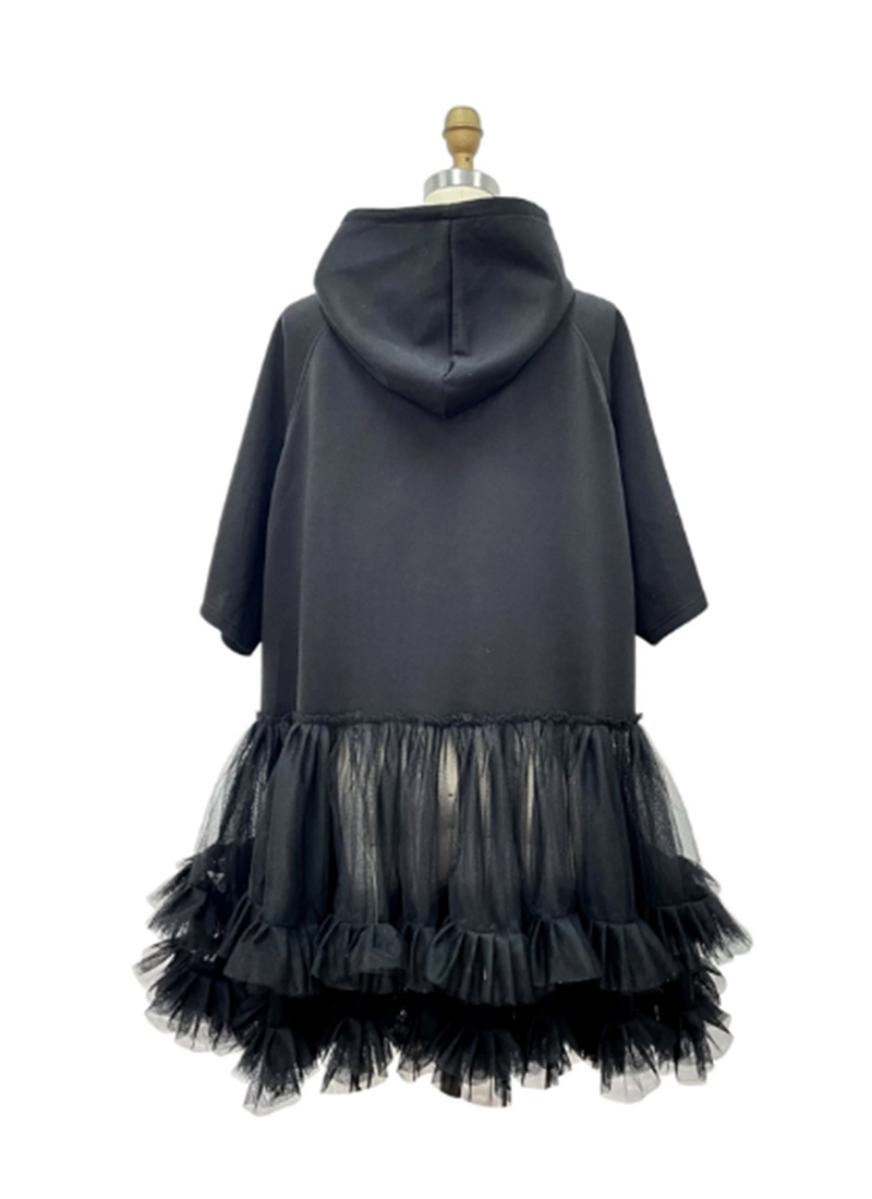 Lace Ruffled Oversized Dress
